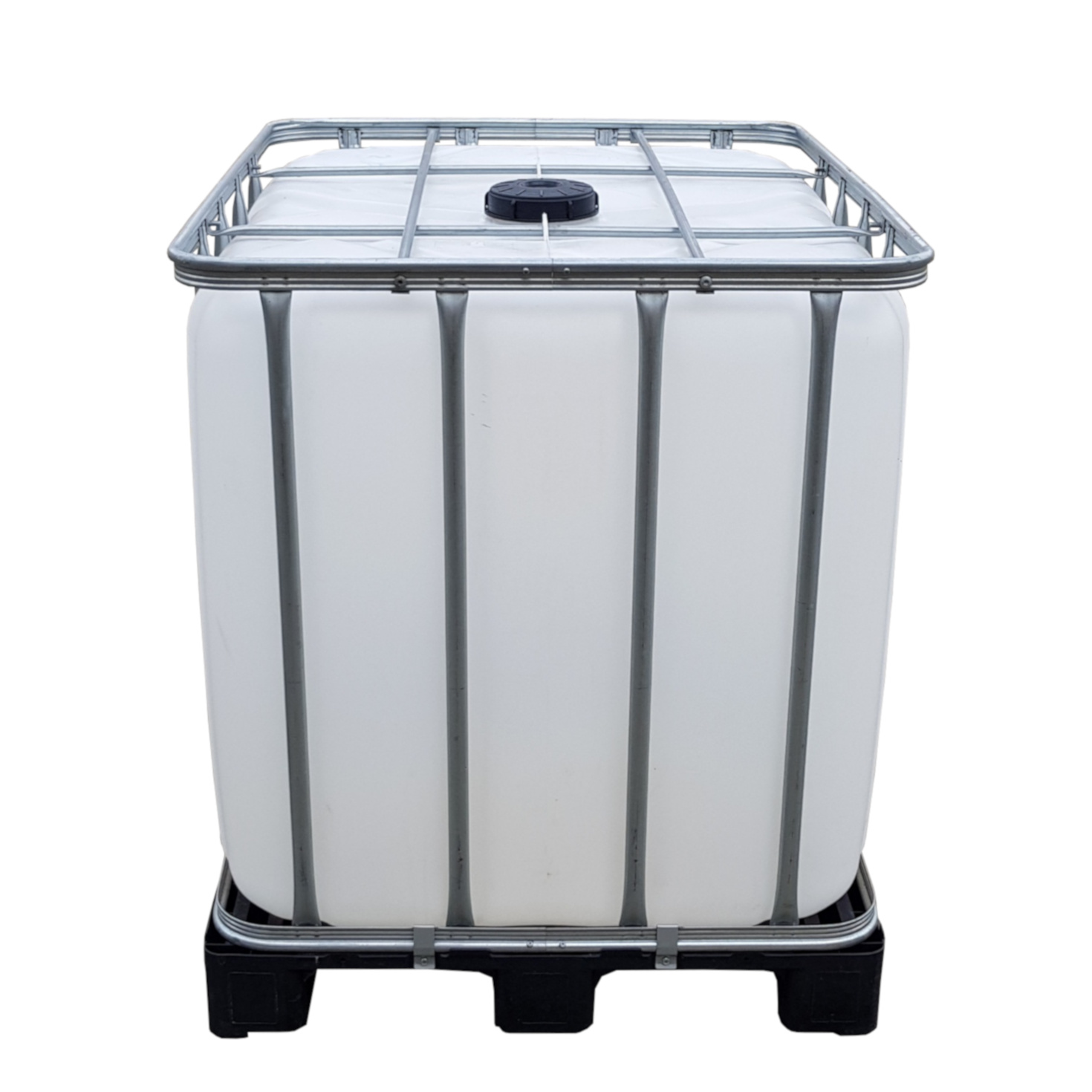 1000l IBC Wassertank Container auf Kunststoffpalette/Restentleert